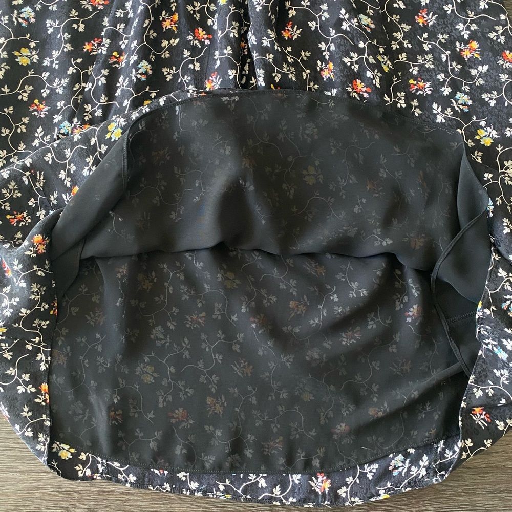 Rebecca Taylor Silk Vine Dress Size 8 Sinched Dainty Floral Spring - Picture 5 of 8